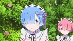 Кадр из аниме Re:Zero. Жизнь с нуля в альтернативном мире: Снежные воспоминания