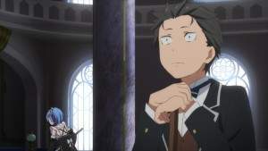 Кадр из аниме Re:Zero. Жизнь с нуля в альтернативном мире: Снежные воспоминания — Обучающий фильм