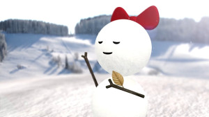 Кадр из аниме Watashi wa Harumatsu Snowman